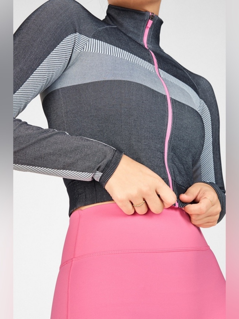 Fabletics Tory Cropped Seamless Jacket size S